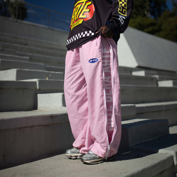 CALÇA AGA - ZIP BAGGY ROSA