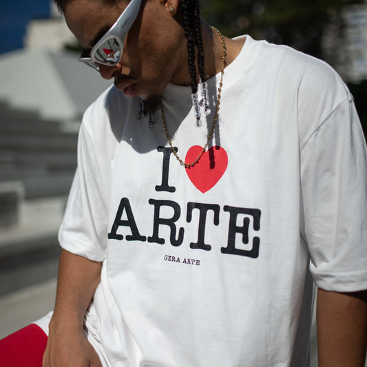CAMISETA COLLEGE - I LOVE ARTE