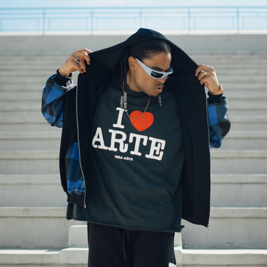 CAMISETA OVER BOXY - I LOVE ARTE